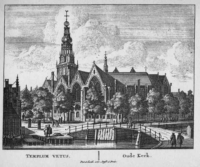 Oude Kerk (1306) Ο ρυθμός είναι Ολλανδικός Γοτθικός, λιγότερο βαρύς από άλλους Γοτθικούς ρυθμός